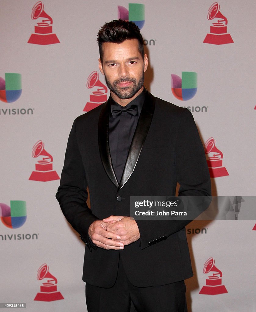 Latin Singer Ricky Martin Singer Ricky Martin attends the 15th annual Latin GRAMMY Awards at ...