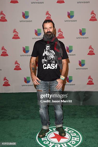 Singer Pau Dones of Jarabe de Palo attends the 15th Annual Latin GRAMMY Awards at the MGM Grand Garden Arena on November 20, 2014 in Las Vegas,...