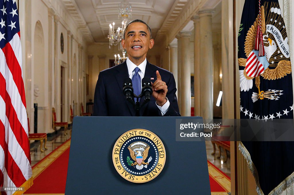 President Obama Delivers Remarks On Executive Action Immigration Reform