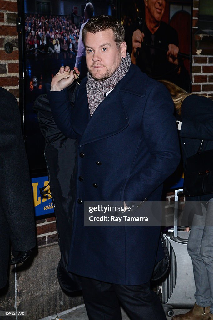 Celebrities Visit "Late Show With David Letterman" - November 20, 2014