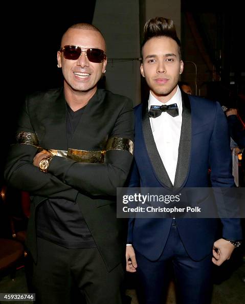 Latin Prince Ricky Rapper Wisin and singer Prince Royce attend the 15th Annual Latin ...