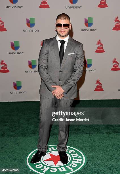 Rapper Farruko attends the 15th Annual Latin GRAMMY Awards at the MGM Grand Garden Arena on November 20, 2014 in Las Vegas, Nevada.