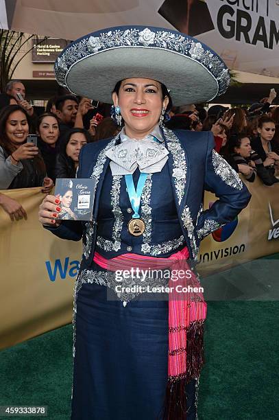Olivia Gorra attends the 15th annual Latin GRAMMY Awards at the MGM Grand Garden Arena on November 20, 2014 in Las Vegas, Nevada.