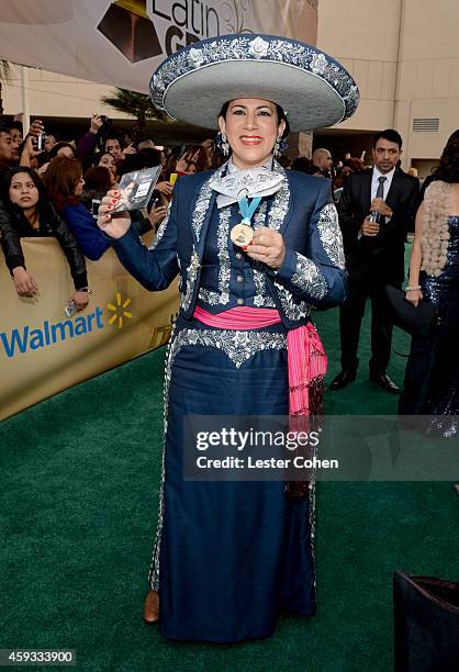 Olivia Gorra attends the 15th annual Latin GRAMMY Awards at the MGM Grand Garden Arena on November 20, 2014 in Las Vegas, Nevada.