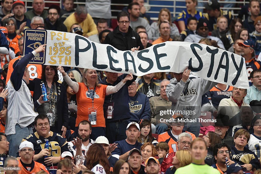 Denver Broncos v St. Louis Rams