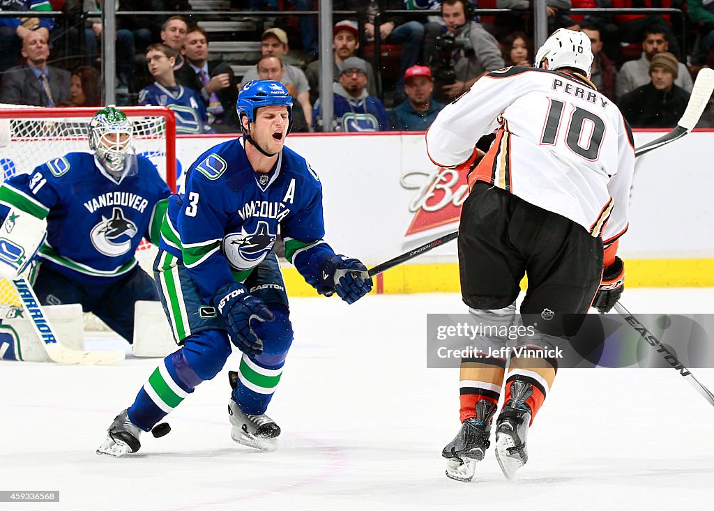 Anaheim Ducks v Vancouver Canucks