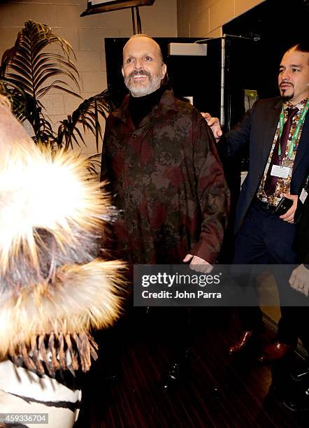 Miguel Bose attends the 15th annual Latin GRAMMY Awards at the MGM Grand Garden Arena on November 20, 2014 in Las Vegas, Nevada.