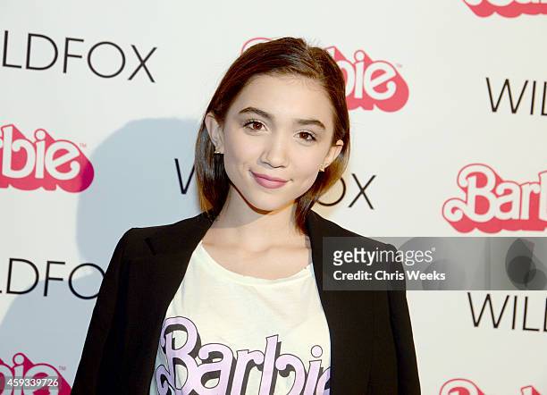 Actress Rowan Blanchard attends the Barbie Loves Wildfox party celebrating the Resort 2014 collaboration launch at the Wildfox Flagship Store on...