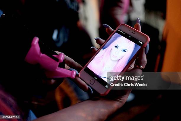 General view of atmosphere at the Barbie Loves Wildfox party celebrating the Resort 2014 collaboration launch at the Wildfox Flagship Store on...