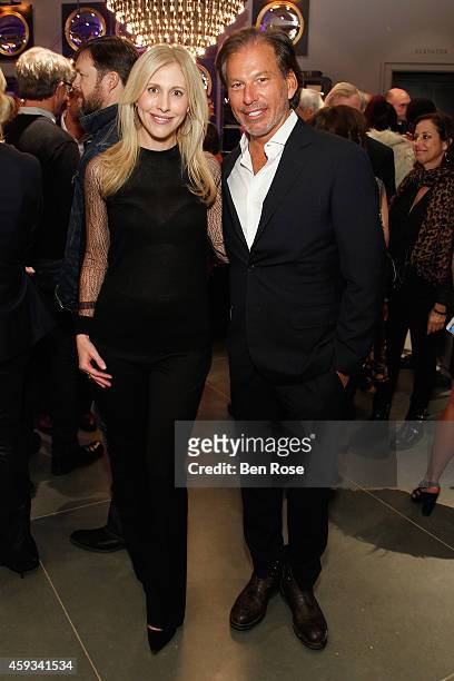 Author Emily Giffin and Chairman and CEO of Restoration Hardware Gary Friedman attend the RH Atlanta: The Gallery at the Estate in Buckhead opening...