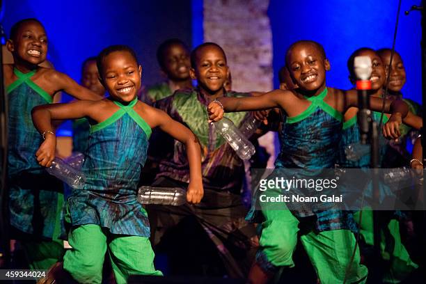 The African Childrens Choir perform at the 6th Annual African Children's Choir Changemakers Gala at City Winery on November 20, 2014 in New York City.