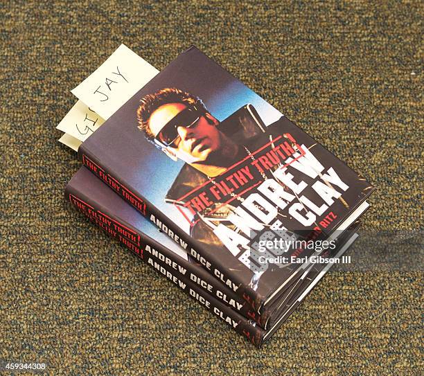 Atmosphere at Andrew Dice Clay's book signing for "The Filthy Truth" at Barnes & Noble bookstore at The Grove on November 20, 2014 in Los Angeles,...