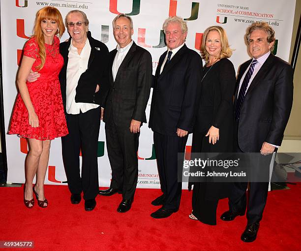 Rebekah Chaney, Danny Aiello, Gregory J. Shepherd, Tom Berenger, Laura Moretti and John Herzfeld attend the premiere screening Of "Reach Me" Hosted...