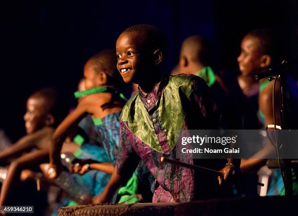 The African Childrens Choir perform at the 6th Annual African Children's Choir Changemakers Gala at City Winery on November 20, 2014 in New York City.