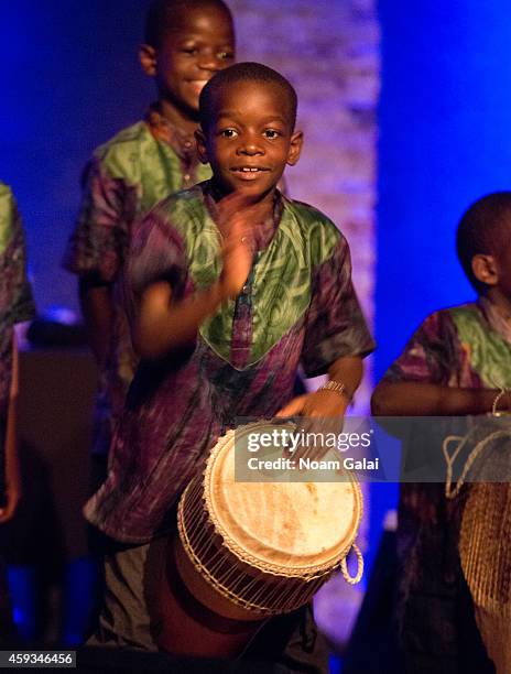 The African Childrens Choir perform at the 6th Annual African Children's Choir Changemakers Gala at City Winery on November 20, 2014 in New York City.