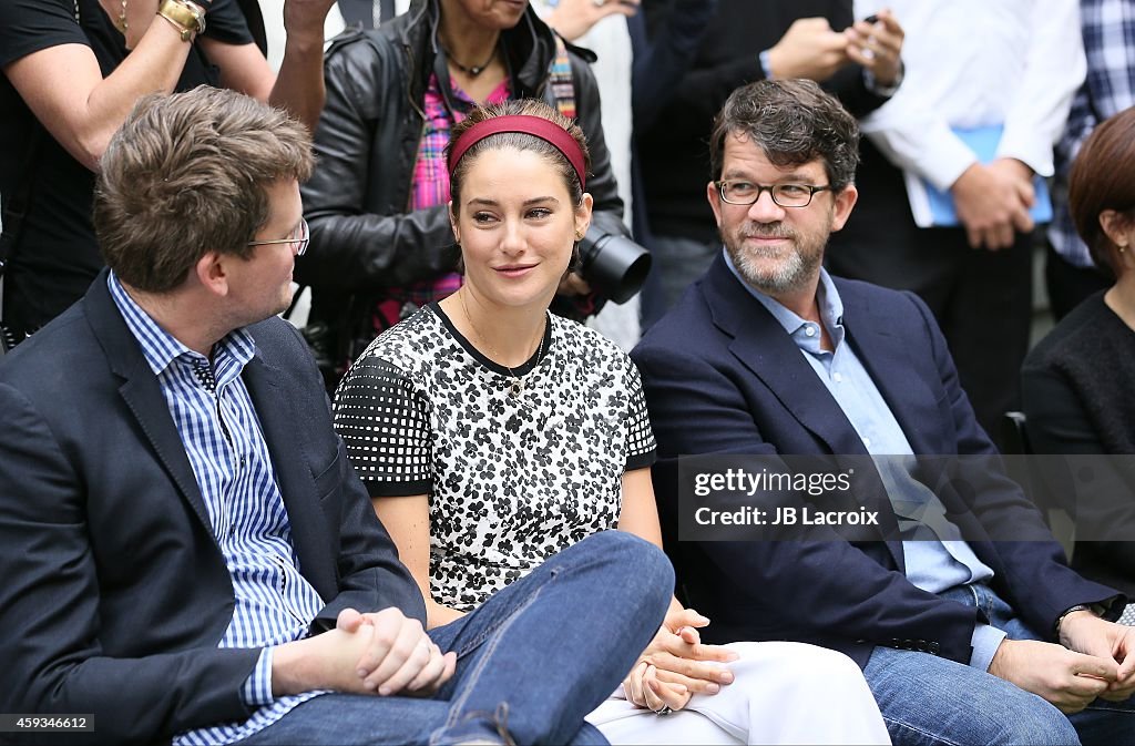 Twentieth Century Fox Home Entertainment's "The Fault In Our Stars" Reunion And Bench Dedication Ceremony