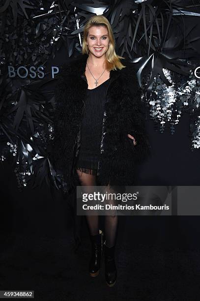 Model Alessandra Pozzi attends the Hugo Boss Prize 2014 at Guggenheim Museum on November 20, 2014 in New York City.