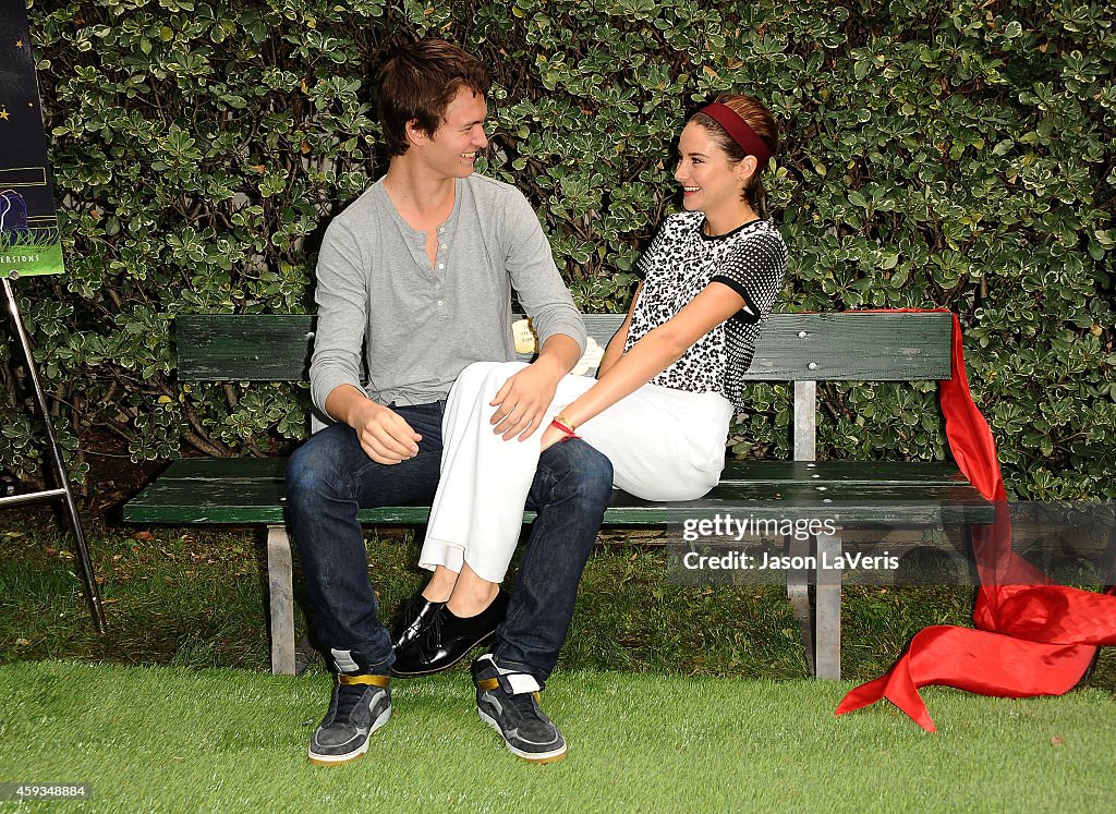 "The Fault In Our Stars" Reunion And "Amsterdam" Bench Dedication Ceremony