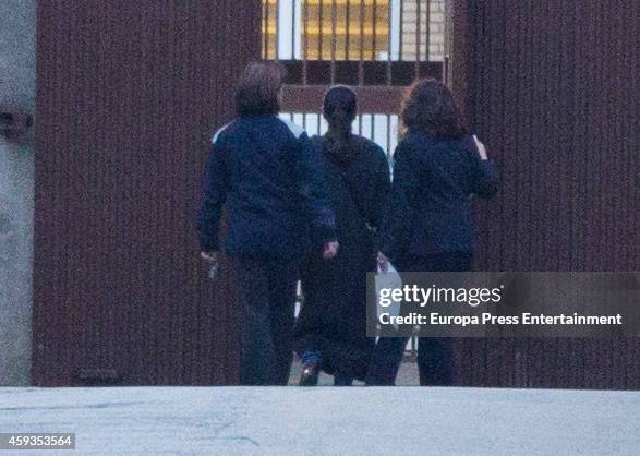 Spanish singer Isabel Pantoja enters prison for money laundering on November 21, 2014 in Alcala de Guadaira, Spain.