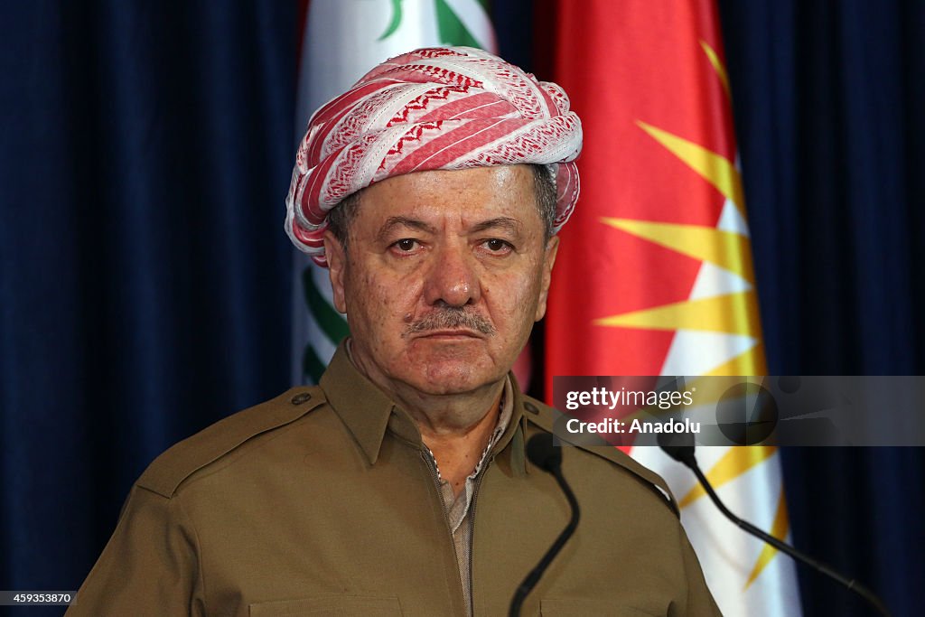 Ahmet Davutoglu - Masoud Barzani meeting in Arbil