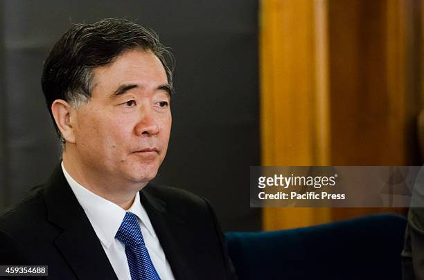 Wang Yang Chinese vice Prime Minister during his two-day official visit in Slovenia.
