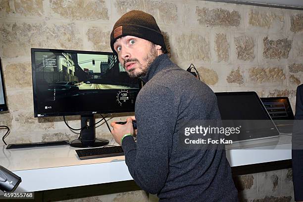 Maxime Musqua attends the Acer Pop Up Store Launch Party at Les Halles on November 20, 2014 in Paris, France.