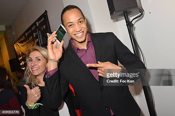 Athlete Pascal Martinot Lagarde attends the Acer Pop Up Store Launch Party at Les Halles on November 20, 2014 in Paris, France.