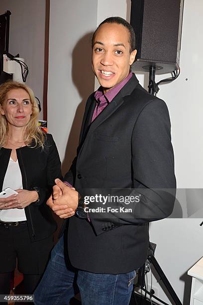 Athlete Pascal Martinot Lagarde attend the Acer Pop Up Store Launch Party at Les Halles on November 20, 2014 in Paris, France.