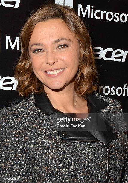 Sandrine Quetier attends the Acer Pop Up Store Launch Party at Les Halles on November 20, 2014 in Paris, France.