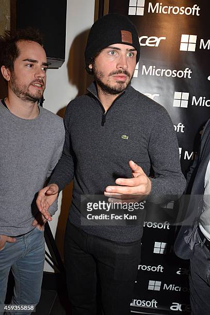 Maxime Musqua attends the Acer Pop Up Store Launch Party at Les Halles on November 20, 2014 in Paris, France.