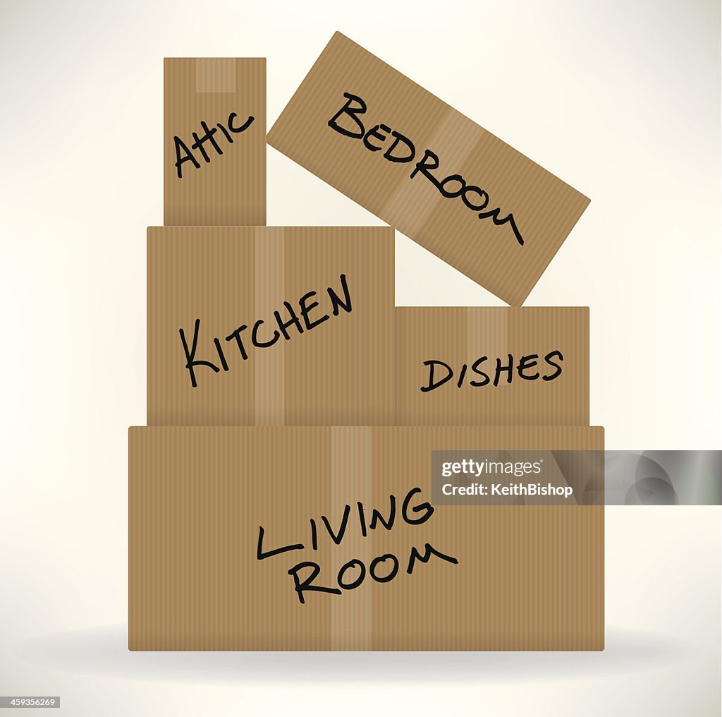 Moving Day - Cardboard Boxes