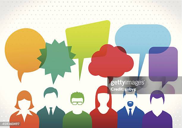 teamwork discussion - presentation speech business stock illustrations