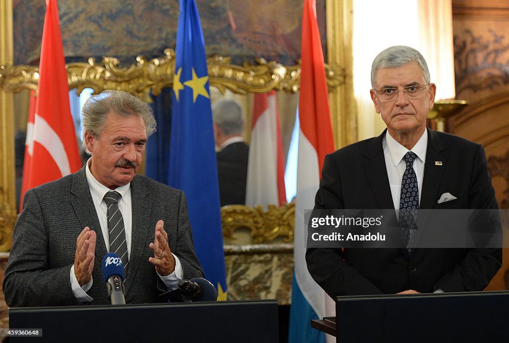 Turkey's EU Minister Bozkir and Luxembourgish FM Asselborn' press conference