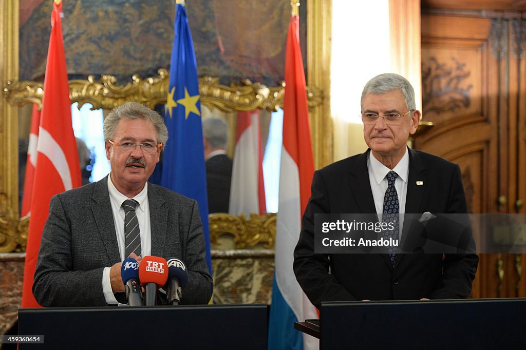 Turkey's EU Minister Bozkir and Luxembourgish FM Asselborn' press conference