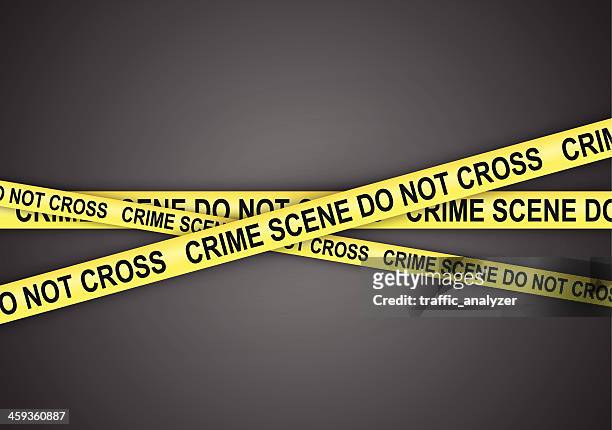 crime scene do not cross - tape strip stock illustrations