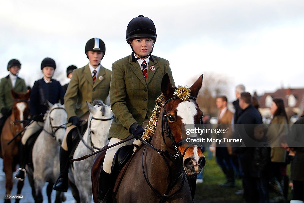 Riders Meet For The Traditional Boxing Day Hunt