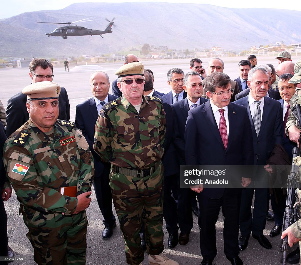 Turkish PM Davutoglu in Iraq