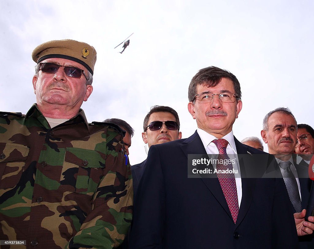 Turkish PM Davutoglu in Iraq