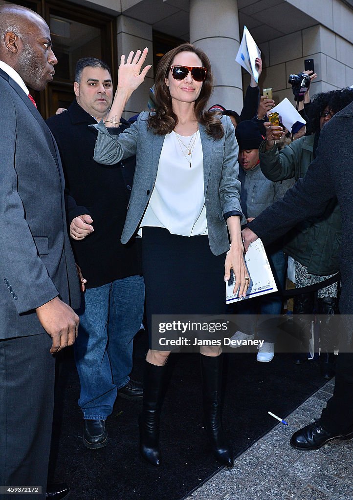 Celebrity Sightings In New York - November 21, 2014