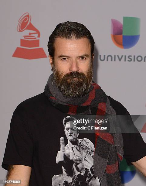 Songwriter Jarabe de Palo attends the 15th annual Latin GRAMMY Awards at the MGM Grand Garden Arena on November 20, 2014 in Las Vegas, Nevada.