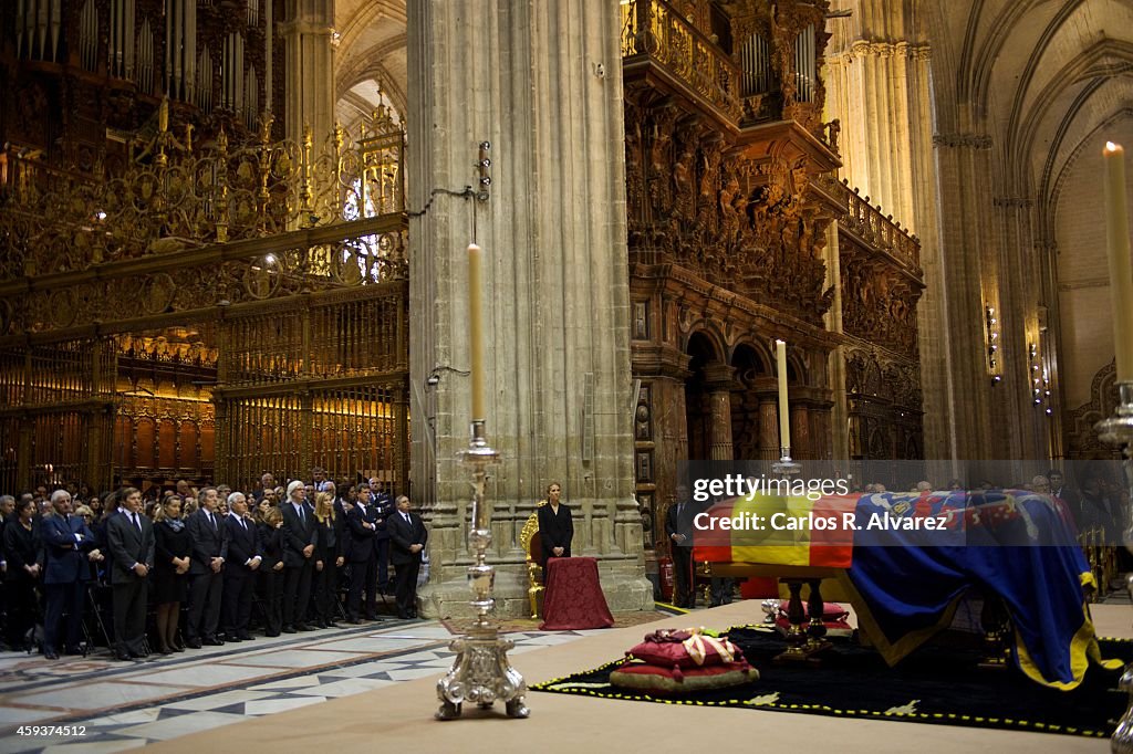 Funeral Service For Duchess of Alba In Seville Cathedral