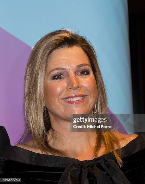 Queen Maxima of The Netherlands attends the Residentie Orkest 110th Anniversary on November 21, 2014 in The Hague, The Netherlands.