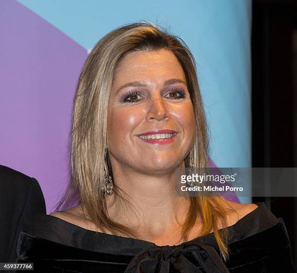 Queen Maxima of The Netherlands attends the Residentie Orkest 110th Anniversary on November 21, 2014 in The Hague, The Netherlands.
