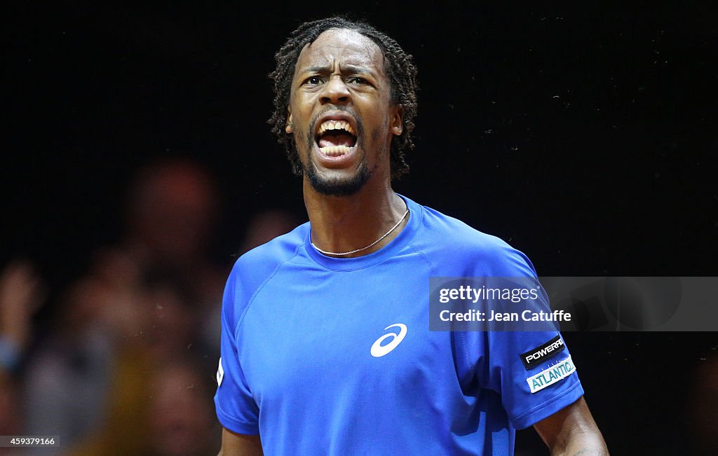 France v Switzerland - Davis Cup World Group Final: Day One