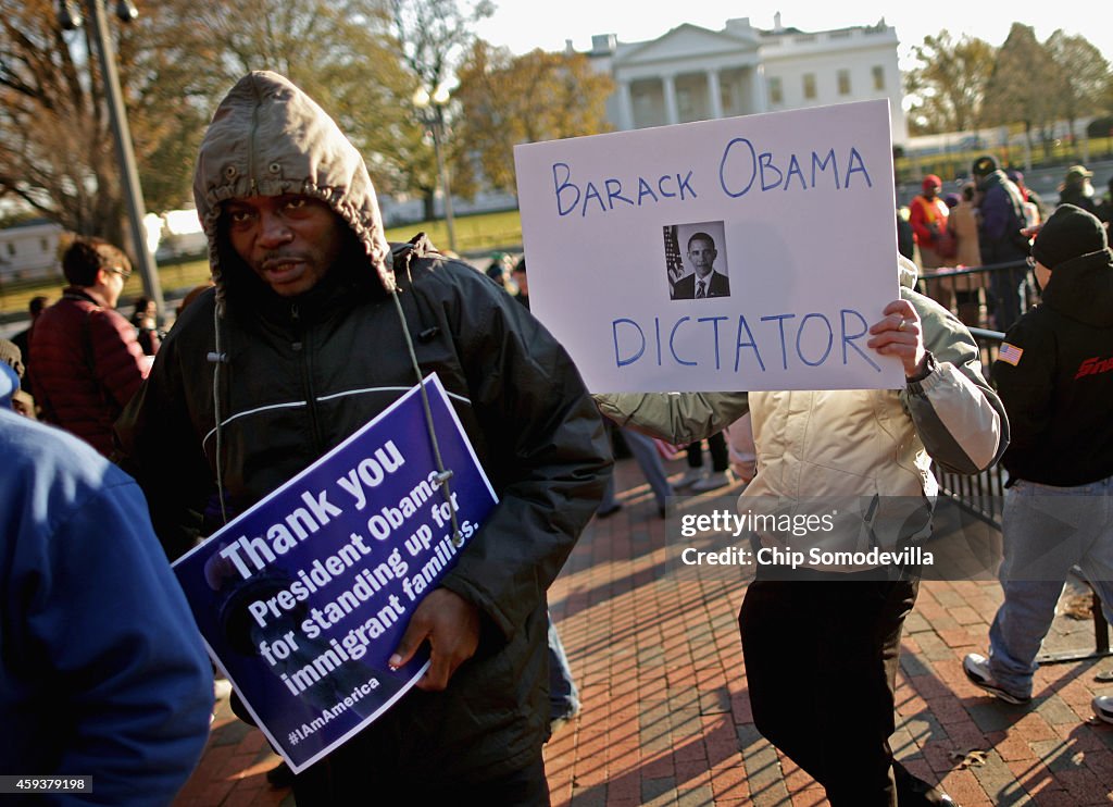 Immigration Groups Celebrate Obama Executive Action In Front Of White House