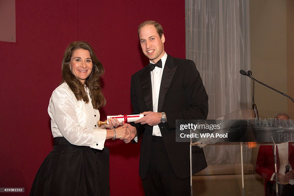 Duke Of Cambridge Presents The Chatham House Prize 2014