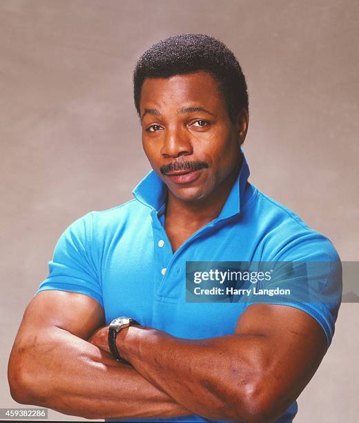 Actor Carl Weathers poses for a portrait in 1987 in Los Angeles, California.