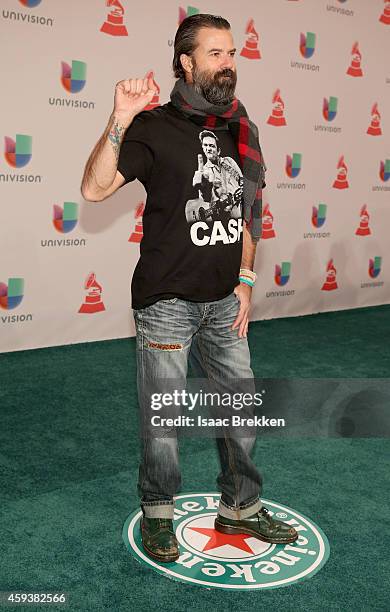 Singer Pau Dones of Jarabe de Palo attends the 15th annual Latin GRAMMY Awards at the MGM Grand Garden Arena on November 20, 2014 in Las Vegas,...