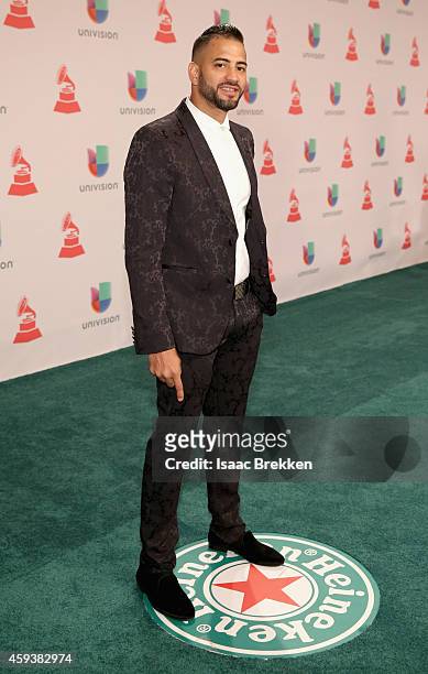 Singer Lenny Medina attends the 15th annual Latin GRAMMY Awards at the MGM Grand Garden Arena on November 20, 2014 in Las Vegas, Nevada.