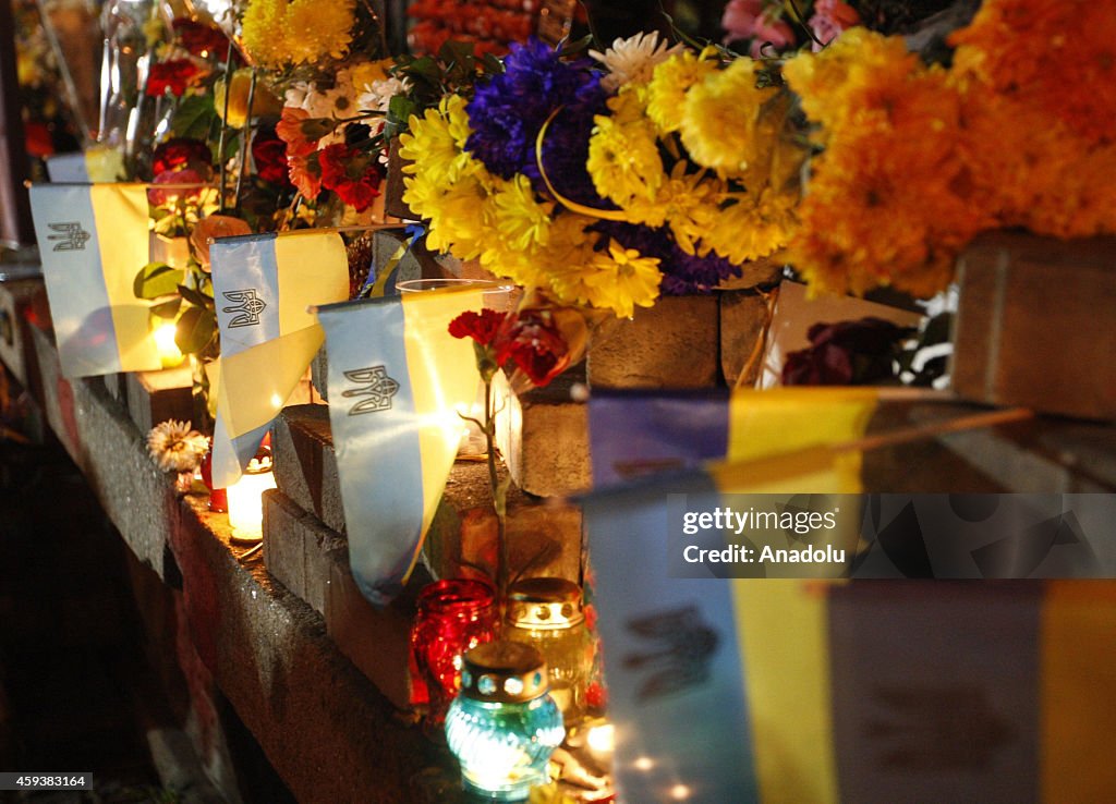 Memorial for the deaths of Ukrainian Maidan protests